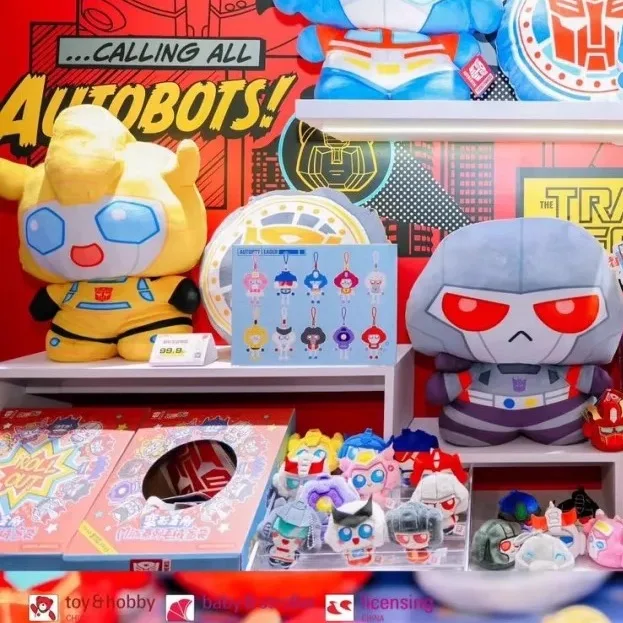 

Original Transformers Animation Peripheral Toys Bolster Pillow Anime plush blind Bag Action Figures Model Collection