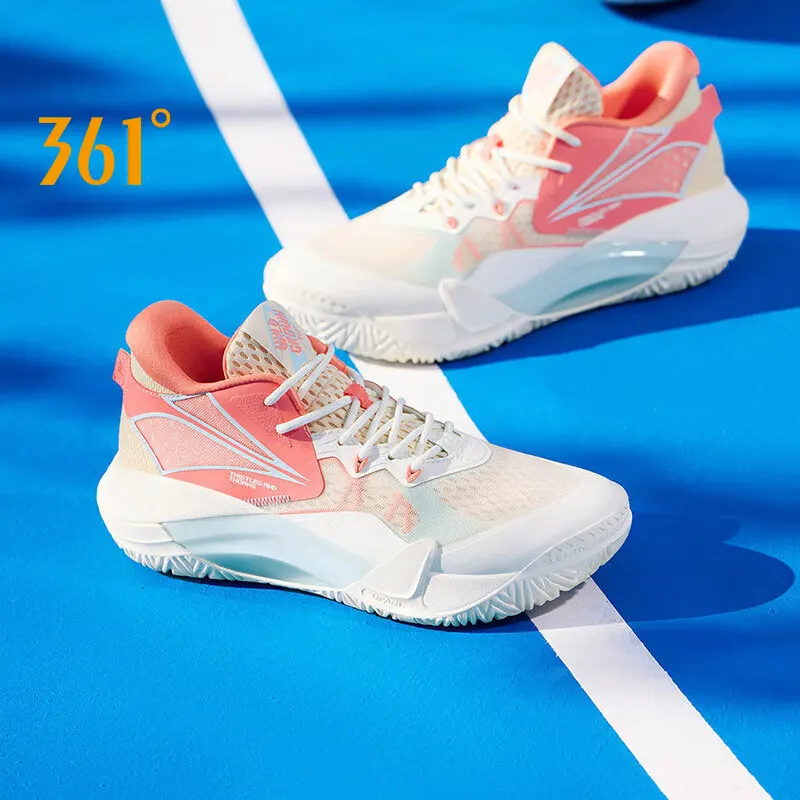 361 Degrees Thorn Men Basketball Shoes Wear-Resistant Non-Slip Breathable Elastic Practical Training Male Sneaker 672421114