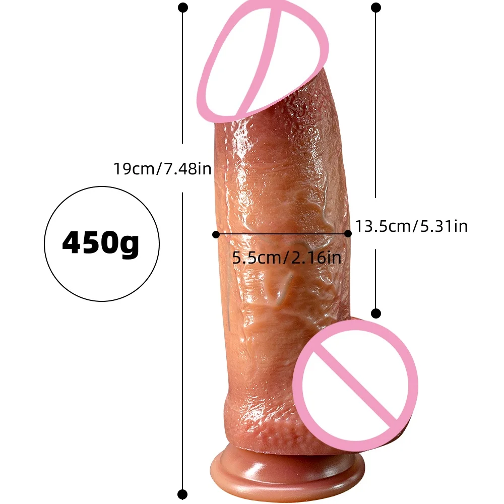 Vibrador pênis brinquedos sexuais prótese peniana macia sensação de pele realista pênis humano 18 para adultos masturbadores para mulheres brinquedo analsex