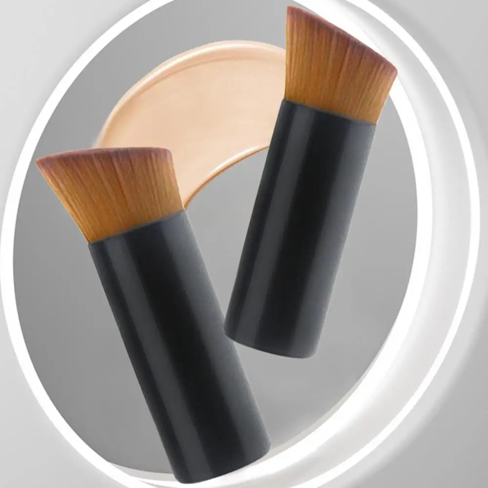 Grundierung bürste schräg Concealer flach schräg Kopf Gesichts bürste BB Creme Basis Single Face Make-up Pinsel Werkzeuge Schönheits kosmetik