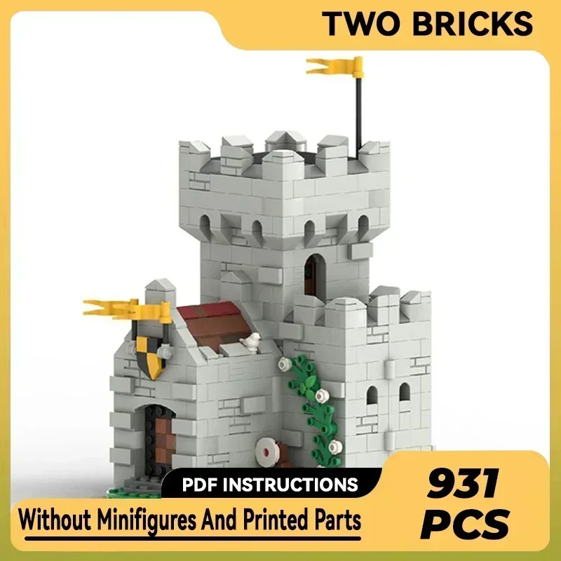 Forteresse médiévale modèle Moc briques de construction tour entrepôt technologie blocs modulaires cadeaux jouets bricolage ensembles assemblage noël