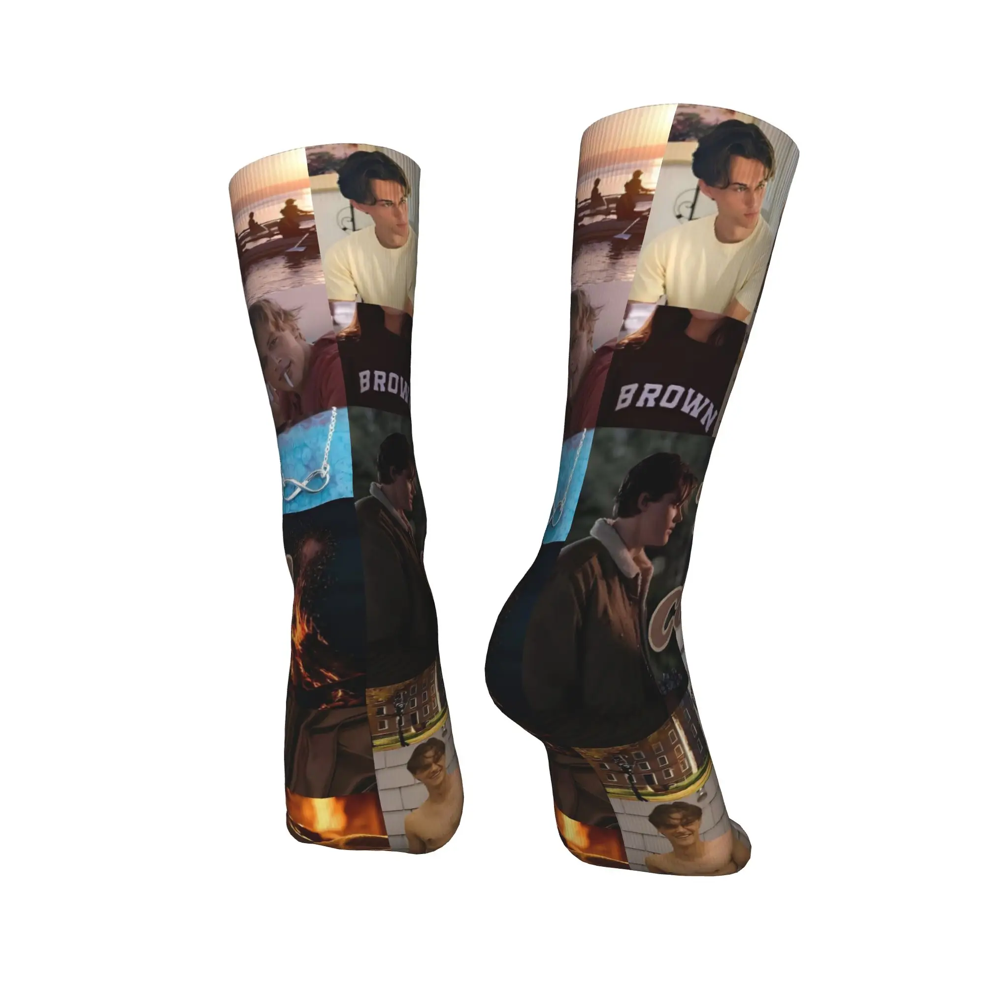 Cousins Beach Team Conrad The Summer I تحولت إلى جوارب جميلة جوارب ترفيهية للخريف ورسومات ركوب الدراجات مضادة للانزلاق