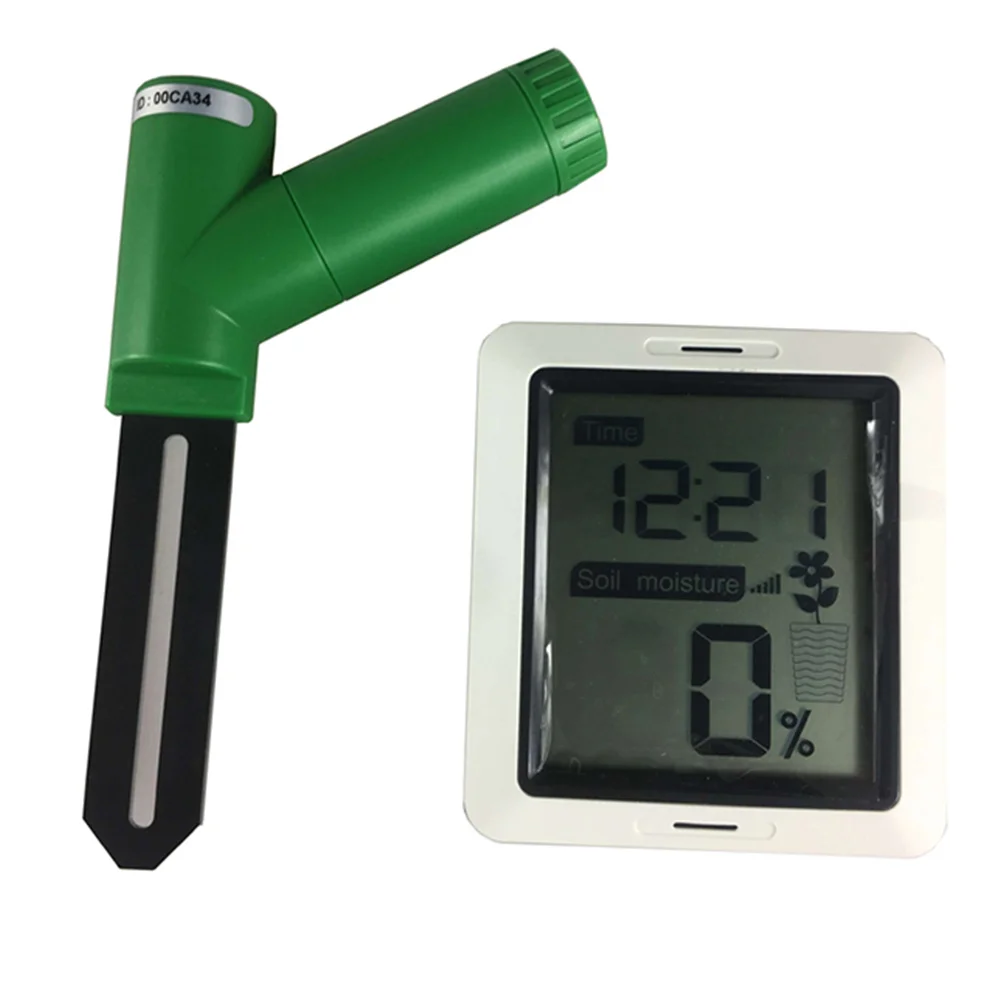 Wireless Soil Moisture Tester Hygrometer Time with Display Greenhouse Garden Plant Moisture Monitor Sensor 433Mhz