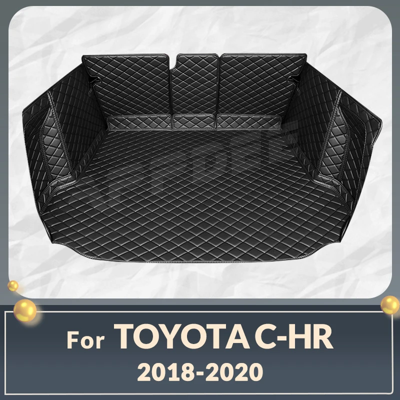 Auto Full Coverage Trunk Mat For Toyota C-HR 2018-2020 19 Car Boot Cover Pad Cargo Liner Interior Protector Accessories