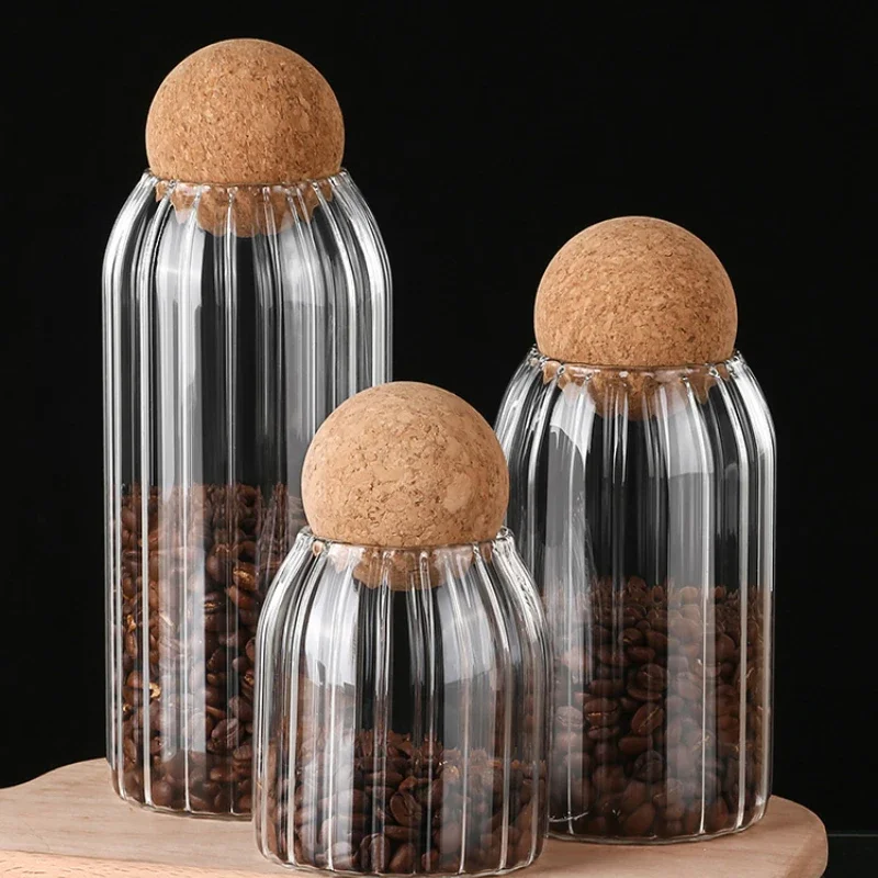 

Ball cork lead-free glass jar with lid bottle storage tank sealed tea cans cereals transparent storage jars coffee contains