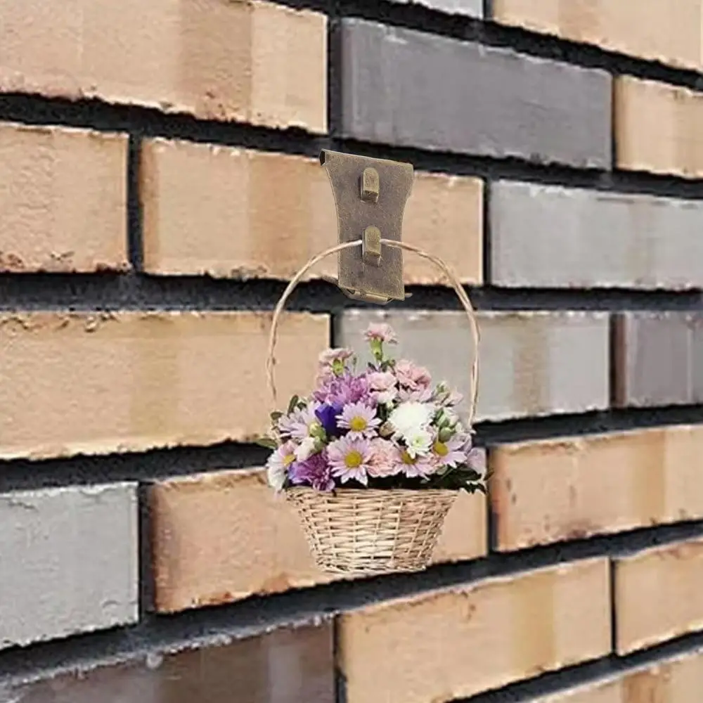 10 قطع مقاطع دي gancho de parede de tijolo الفقرة pendurar الديكور ao ar libro fotos luzes grinaldas prático cabide de tijolo