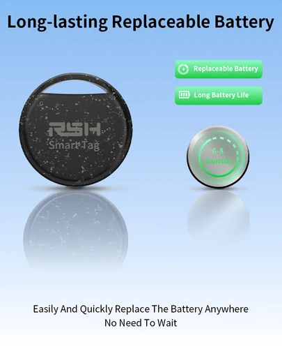 Imagen 2 del producto RSH-rastreador GPS antipérdida de seguridad, localizador Android para Xiaomi, posicionamiento Global, bolso para niños, billetera, buscador de coche, certificado por Google, 5 uds.