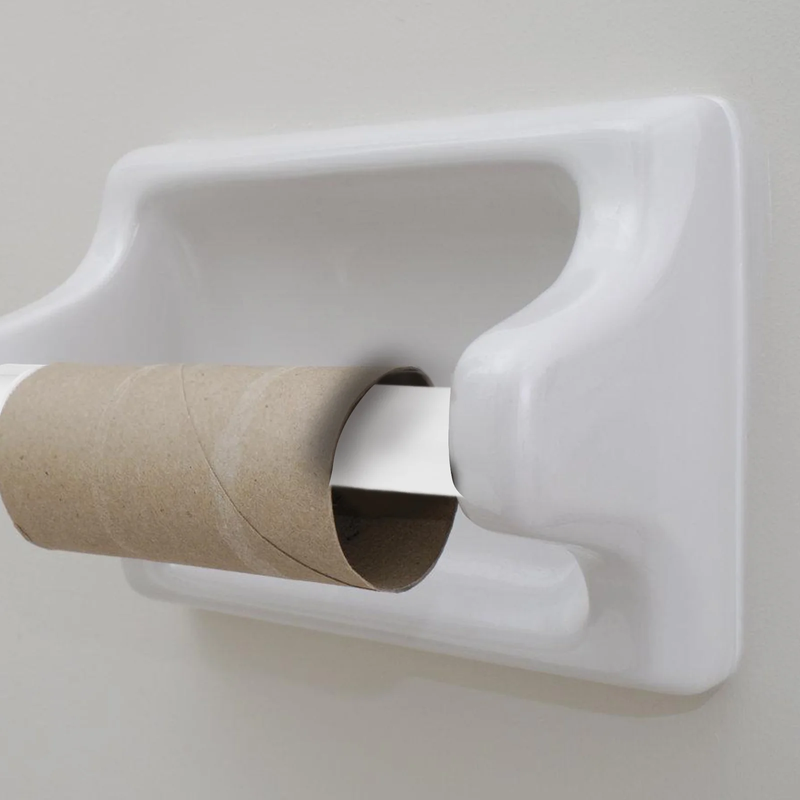 

Toilet Paper Holder Accessories Telescopic Plastic Rod Adjustble Roll Box Tissue Stand Fits Various Sizes Mess Free Design