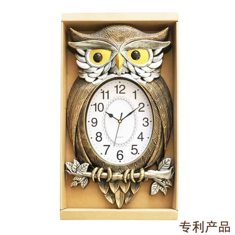 Cartoon Plastic Wall Clock Owl Children's Room Fun Cute Pet Animal Fashion Nordic New YadaNE-896