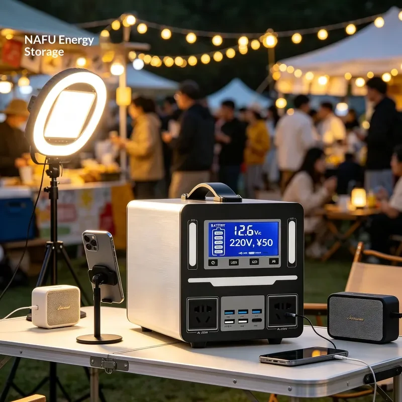 3000W Outdoor Lithium Ion Energy Storage Power Supply 220V IP65 Large Capacity Emergency Battery For Night Market Live