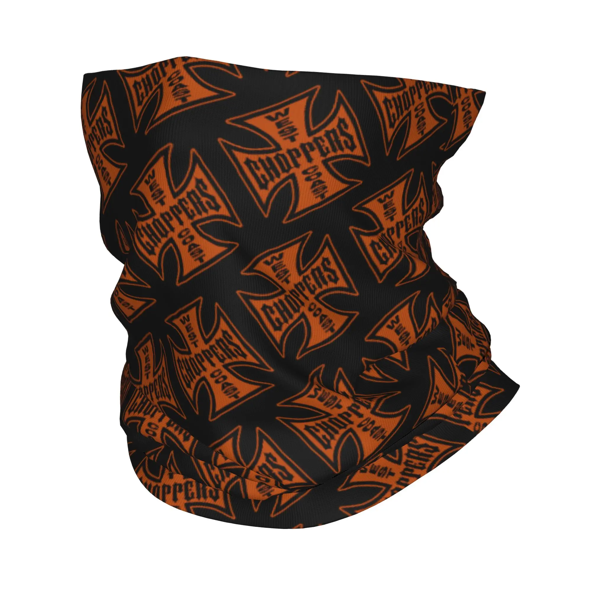 Custom West Coast Iron Cross C-Choppers-S Winter Headband Neck Warmer Men Women Ski Camping Tube Scarf  Face Bandana Gaiter