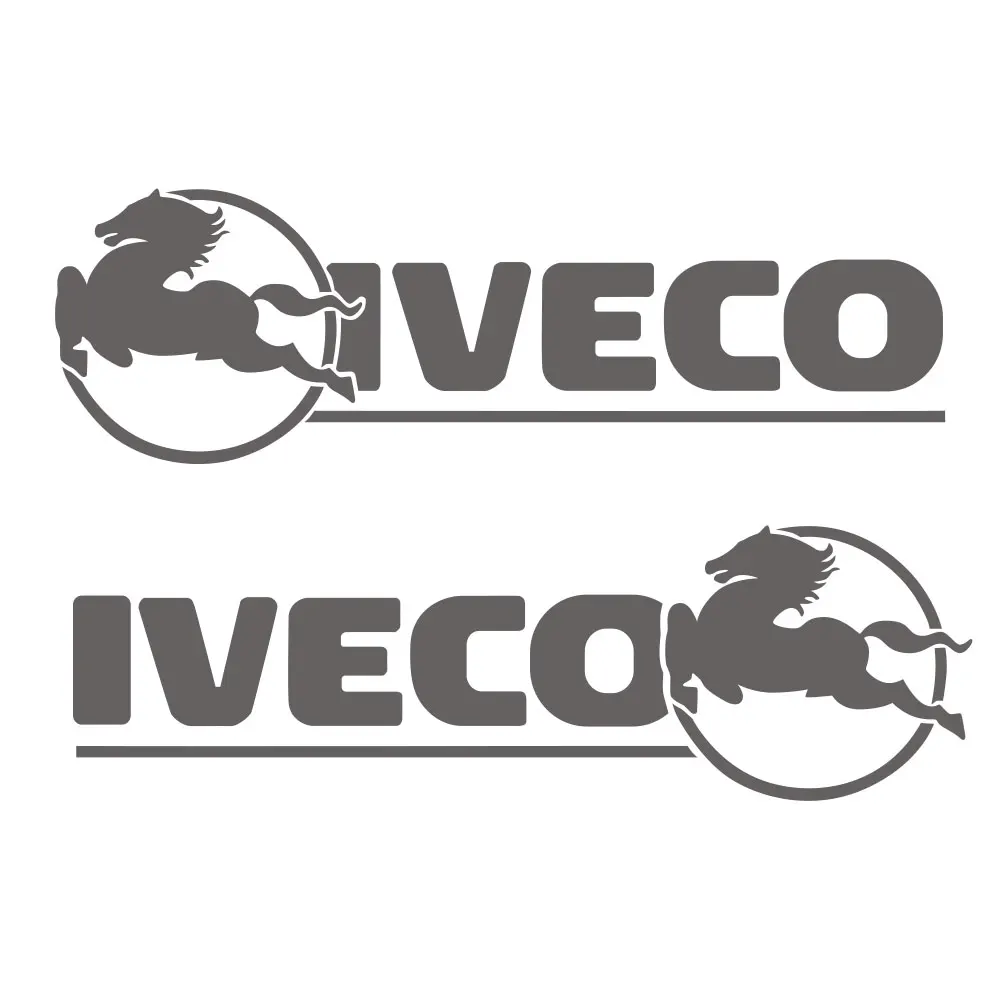 قطعتان من ملصقات شاحنة نقل الفينيل Iveco، والشاحنة، ورسومات الشاحنة