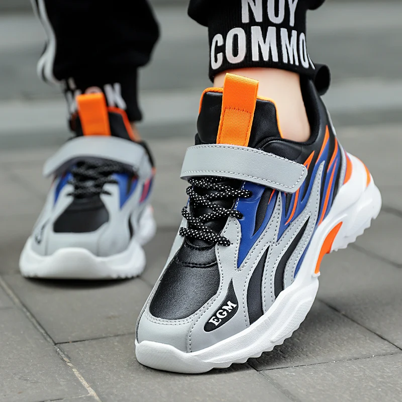 Brand Kids Sneakers Outdoor Running Shoes Boys Sport Tennis Shoes Children Non-Slip Gym Shoes Teenager Trekking Sport Shoes