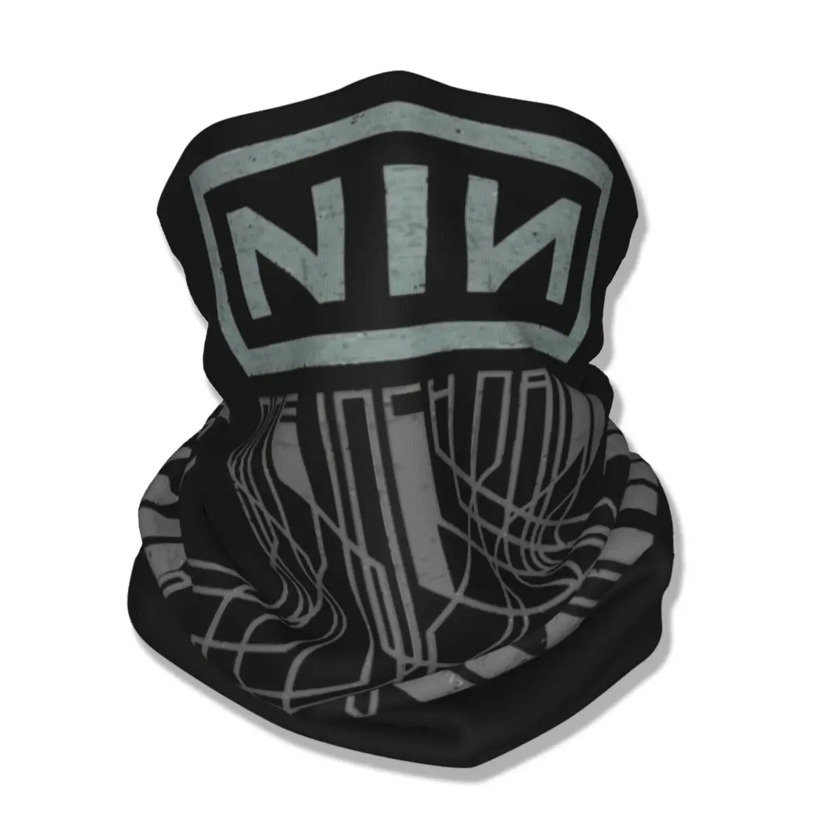 Unhas e NIN Impresso Balaclava para Adulto, Bandana Respirável, Tampa do Pescoço, Envoltório, Lenço Quente, Ciclismo e Corrida, Unisex, Nove em