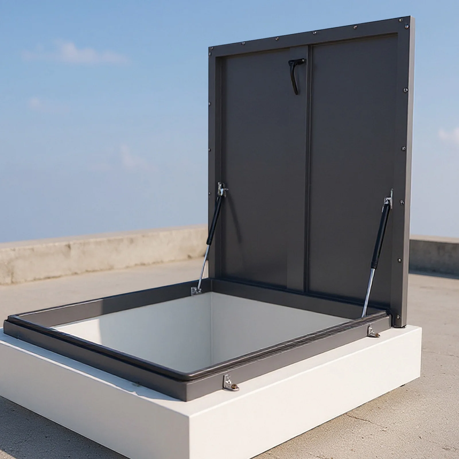 

Roof Access Hatch Square Roof Security Door Galvanized Steel Attic Skylights Roof Hatch Vent Access Door for Home Industry