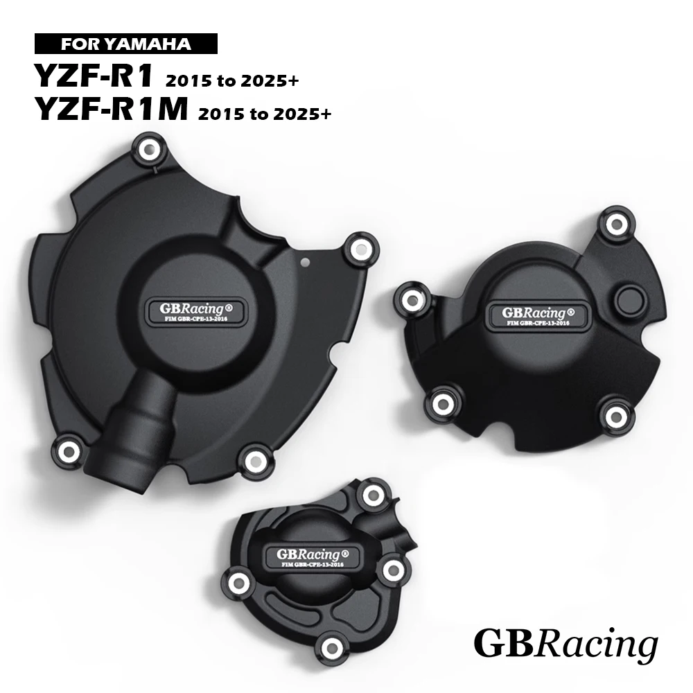 

R1 R1M 2015-2025 + GBRacing Engine Protect Cover For YAMAHA YZF-R1 YZF-R1M Motorcycle Clutch Pulse Protection Cover Accessories