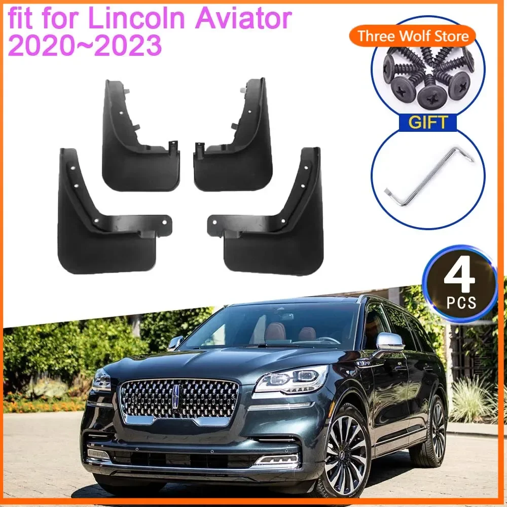 

Брызговики для Lincoln Aviator 2020 ~ 2023 Аксессуары 2021 2022 Брызговики Передние и задние колеса Fender Flare Car Stying
