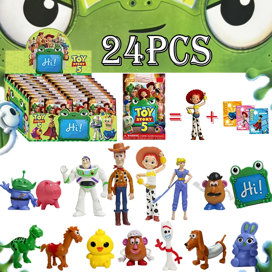 

Случайный набор из 1-24 фигурок из мультфильма «История игрушек»: Вуди, Джесси и другие персонажи. Милая коллекционная модель-статуэтка. Подарок на день рождения для взрослых.