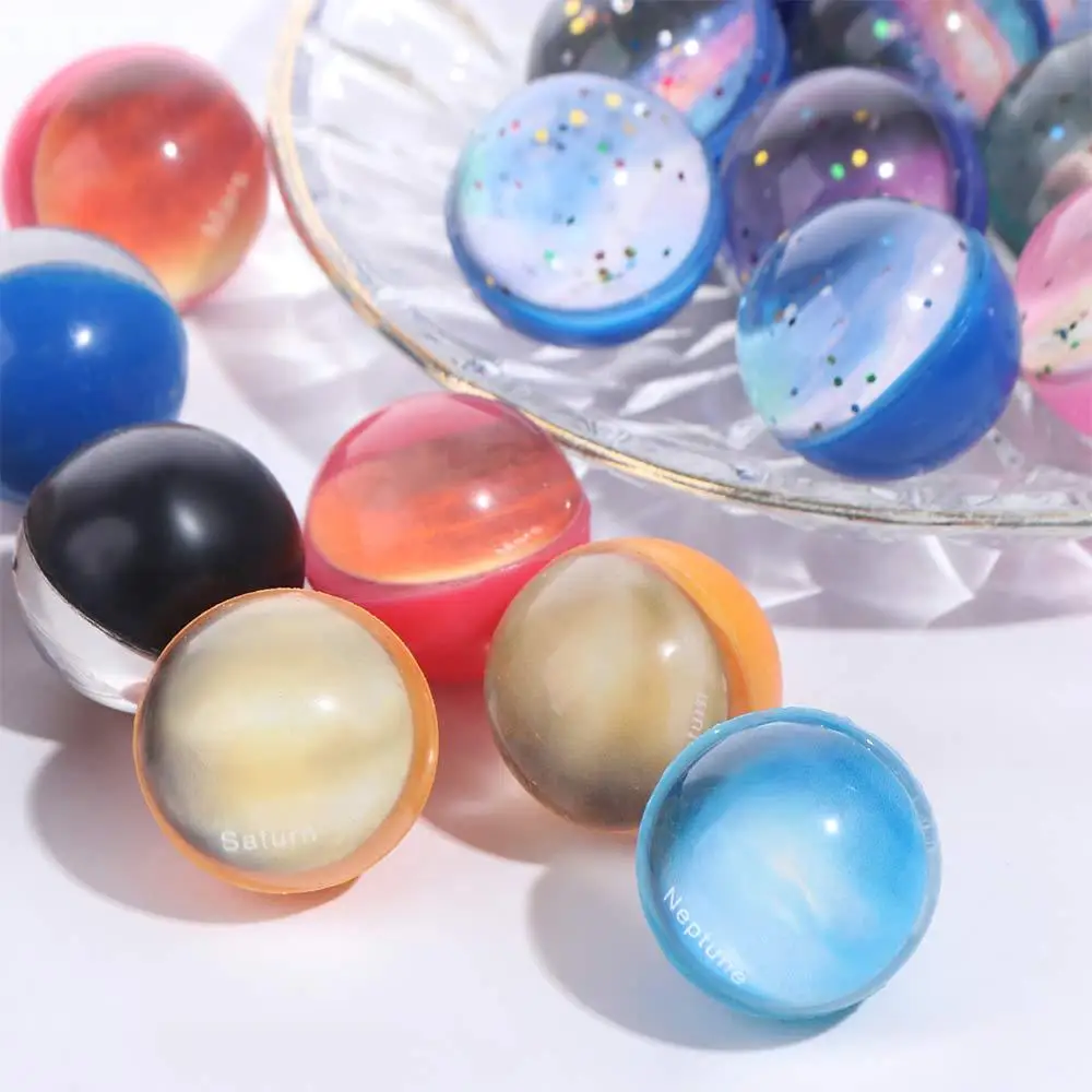 10pcs Galaxy Solar System Planet Balls Foam Starry Sky Space Planets Ball Bouncy Ball Eight Planets Galaxy Foam Ball Theme Party