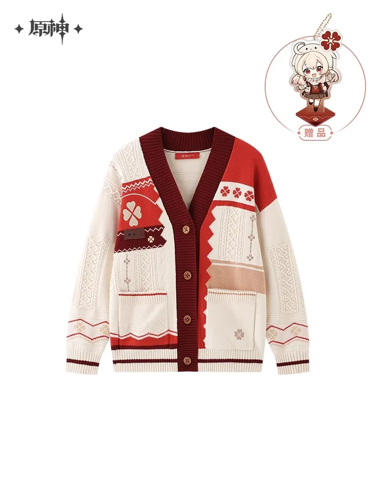 Game Knitwear MiHoYo Official Genuine Genshin Impact Klee Theme Impression Series Knitted Cardigan Doujin Klee Birthday Gifts