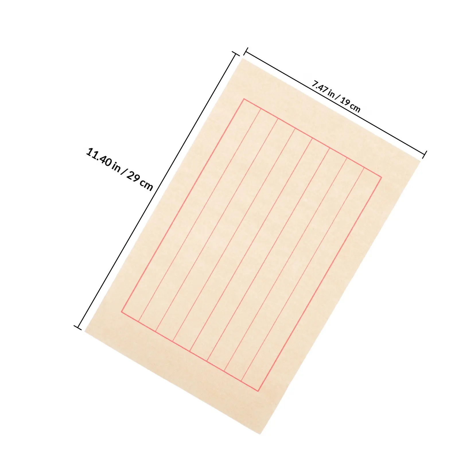 50Sheets Premium Chinese Calligraphy Rice Paper for Practice Writing Brush Ink Pad Watercolor Smooth Delicate Ductile