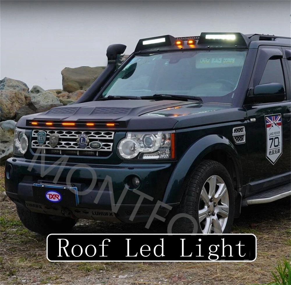 For Land Rover Discovery 4 LR4 2006-2016  Discovery 3 Roof Led Light Bar Brake light Led sandstone block with turn signal light