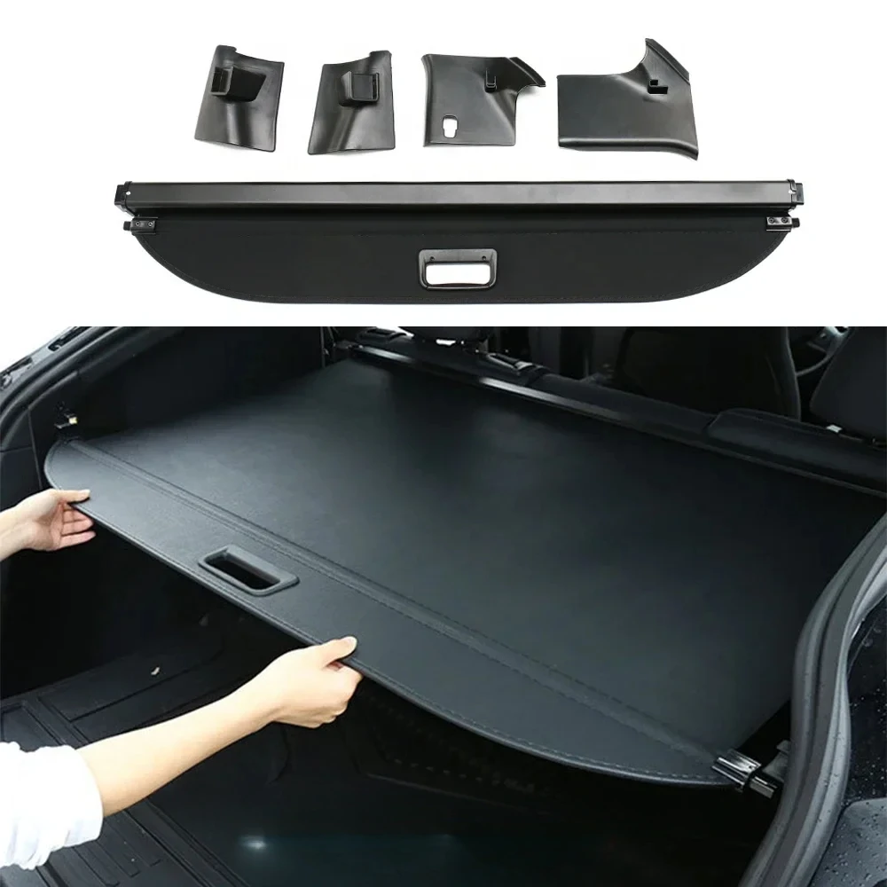 For Tesla Model Y Berlin Accessories Trunk Cargo Cover Curtain Rear Luggage Carrier Retractable Partition Baffle Plate Storage