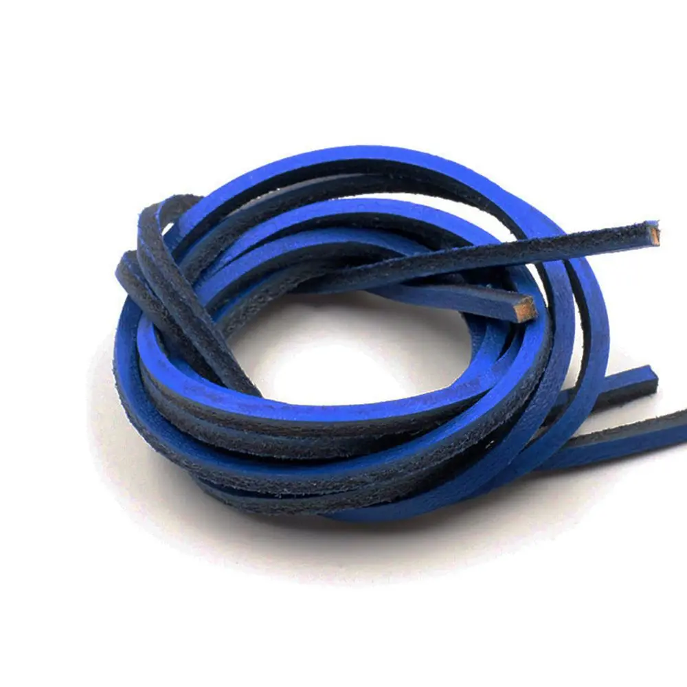 

1Pairs 100CM Unisex Shoe Accessories Colorful Cowhide laces Leather Shoelaces Shoe Rope Shoestring