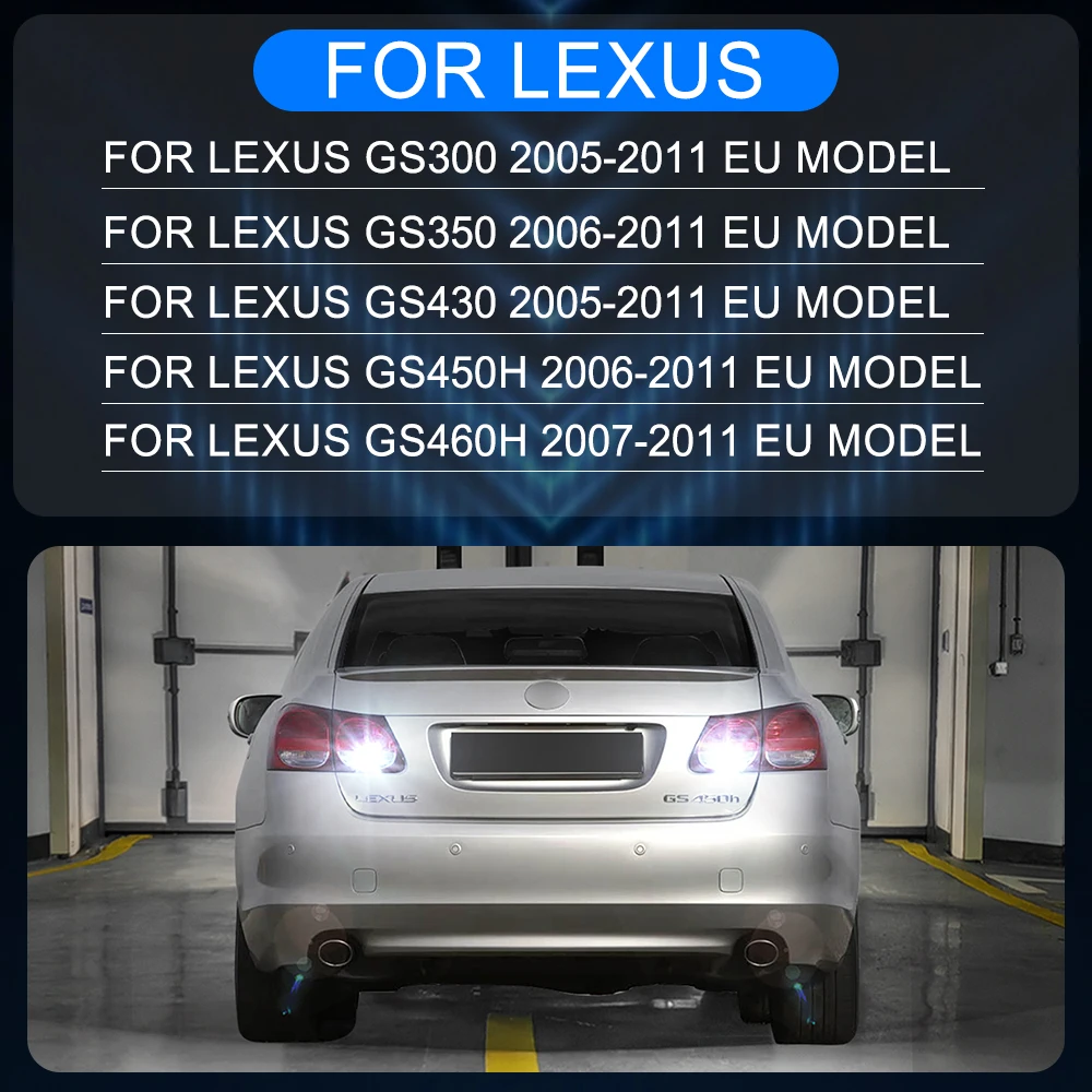 LED Reverse Light Bulb For Lexus GS300 GS350 GS430 GS450H GS460 GS 300 350 2011 2010 2009 2008 2007 2006 2005 Ultra Bright White