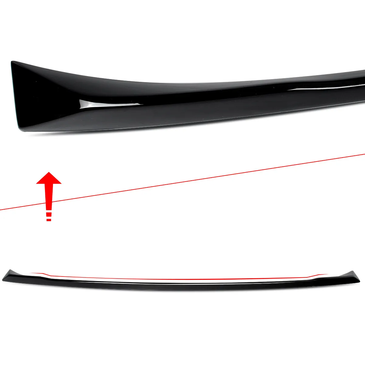 سبويلر خلفي لسيارة BMW X5 G05 2019 2020 2021 2022 2023 2024 M أداء صندوق السيارة الخلفي سبويلر الشفاه الجناح أسود لامع #4