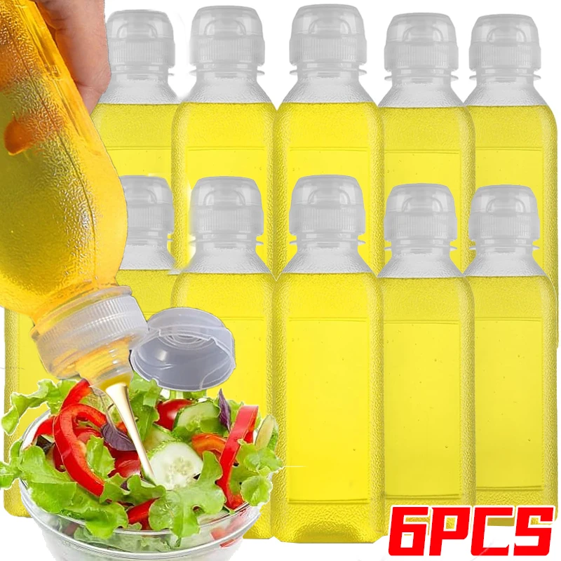 

300/500ml Condiment Squeeze Bottles Jam Bottles Sauce Vinegar Oil Ketchup Storage Bottles Kitchen Condiment Dispenser Gadgets