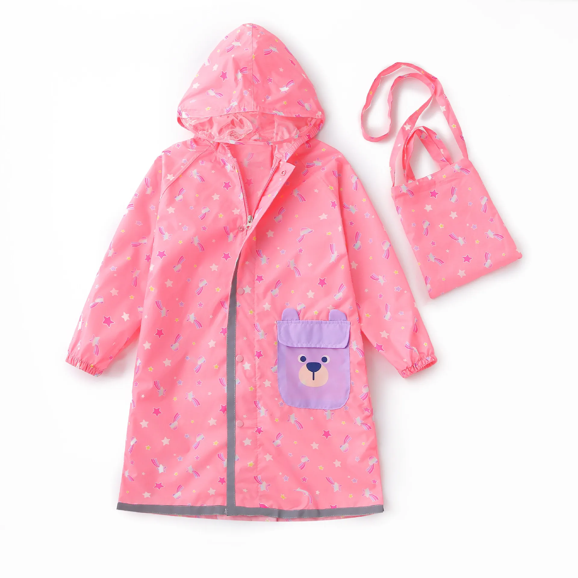 Quality RainCoats Kids Rain Poncho Toddler Waterpoof Rain Jacket Coat Cartoon Children Rainwear for Girls Boys Primary Students