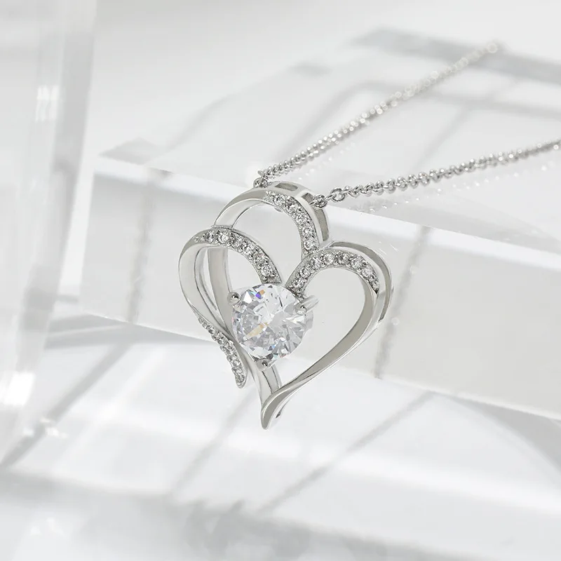 925 Silver Necklace Sparkling Necklace for Woman Men Wedding Engagement Party Fine Jewely Valentine's Day Gift