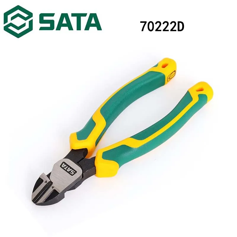 Sata 70222D Tool Oblique Nose Pliers Oblique Nose Steel Wire Vice Industrial Grade Labor saving Type 6“