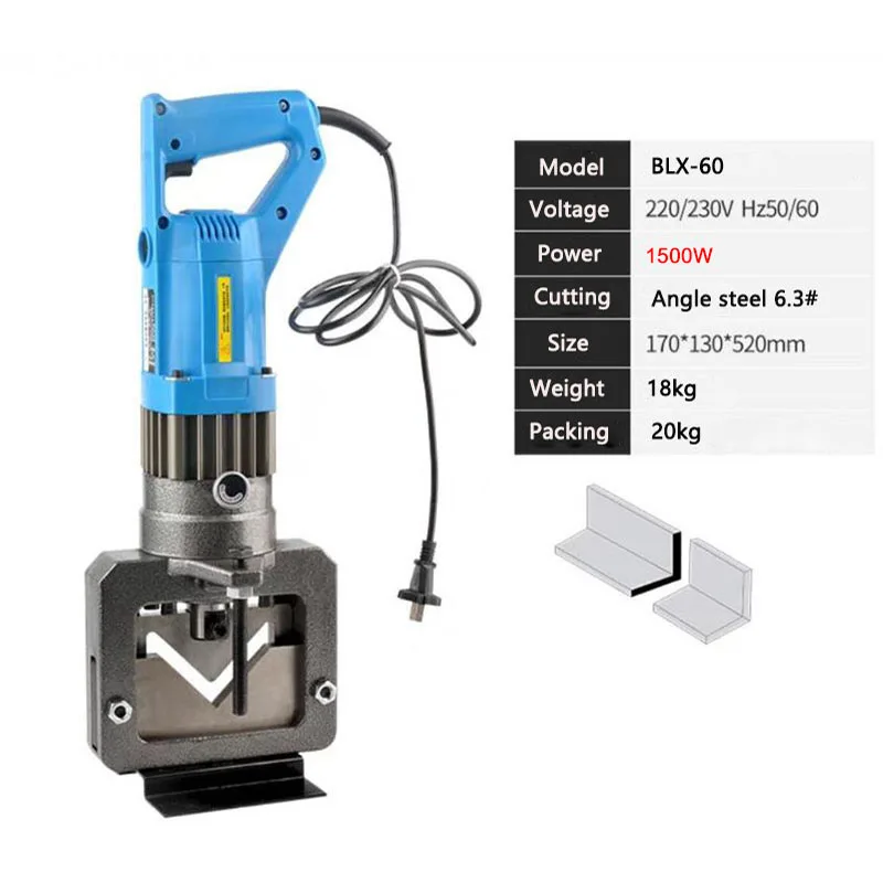 Electric Angle steel Cutting machine Portable Hydraulic Multi-functional Angle steel Processing machine Angle Iron Corner Cutter