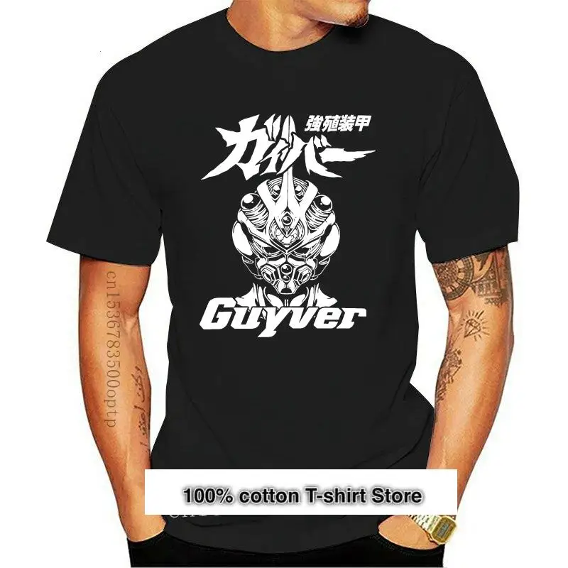 Guyver-Camiseta Popular de Anime japonés para hombre, camisa negra S 3Xl, 025556