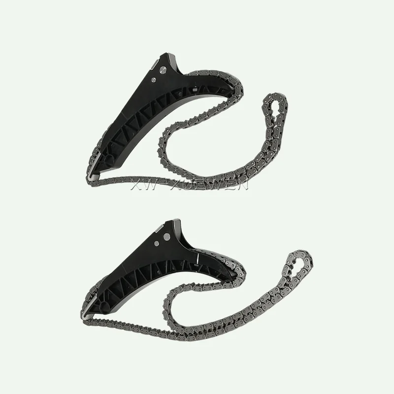 2PCS TIMING CHAIN WITH TENSIONING RAIL 11317567500 For BMW F07 F12 F13 F02 F04 E70 E71 E72 550i 650i 750Li 4.4T X5 xDrive50i X6M