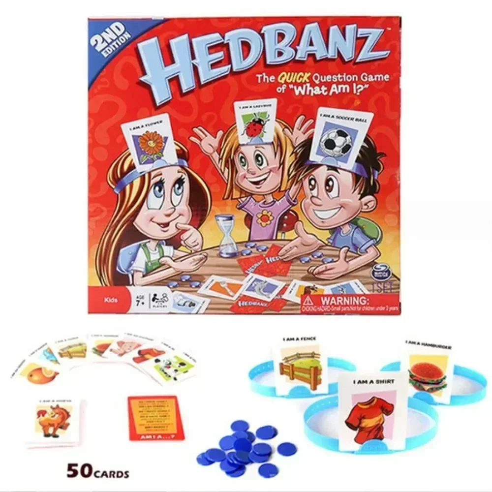 Что я в игре HEDBANZ, я сказал, кто я для развлечения, игрушки для игр, аксессуары для интерактивных игр родителей и детей