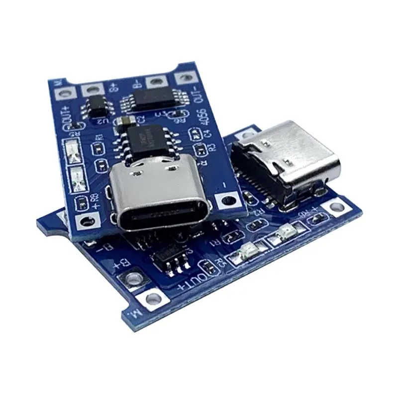 Módulo de cargador de batería de litio, placa de carga con protección, funciones duales, Li-ion, 5V, 1A, Micro, tipo c, Mini 186