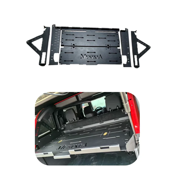MusixiA Off-Road Modified Parts Interior Steel Foldable Storage Carrier Luggage Rack Tailgate Shelf For Ford Bronco 2021-2024