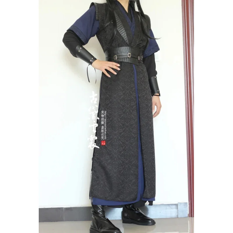 Didi 211Cosplay 고대 파란색과 검은색 강력한 의상 잉크는 늑대를 죽이기 위해 연소합니다 Gu Yun Changgeng Han Fu Halloween