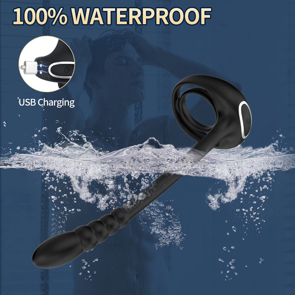 APP التحكم عن بعد الشرج هزاز الخصية تدليك البروستاتا تحفيز بعقب المكونات ذكر الاستمناء كوكرينج الجنس لعب الكبار للرجال #5