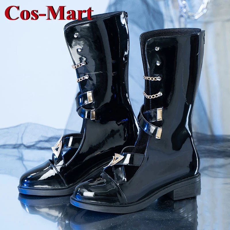 Cos-Mart Game Arknights Specter The Unchained/Irene/Позёмка Shoes Cosplay Universal Combat Boot Daily Wear Role Accessories