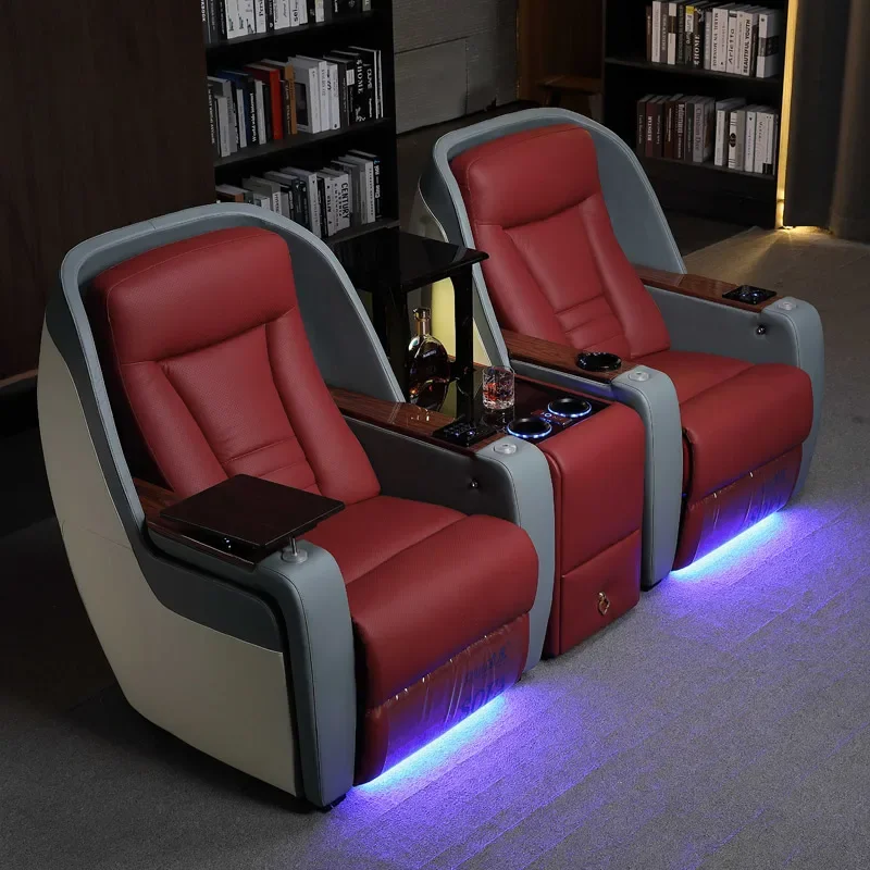 Functional home cinema electric recliner micro fiber reclinable chair theater furniture lazy boy power sofa chairs recliners