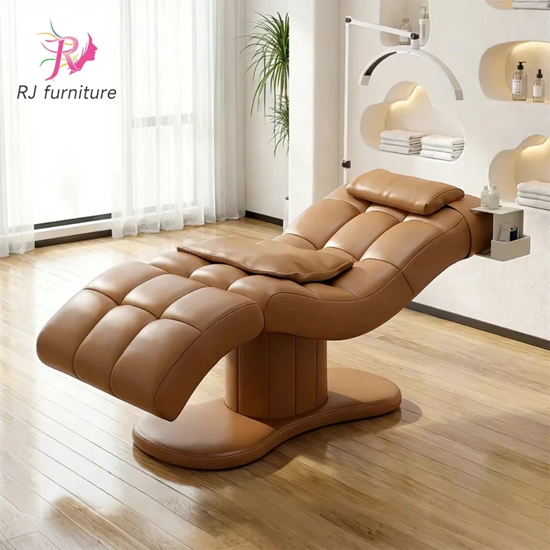 RONGJIA Intelligent Thermal Curved Massage Tables Beds Beauty Lash Bed Salon Furniture