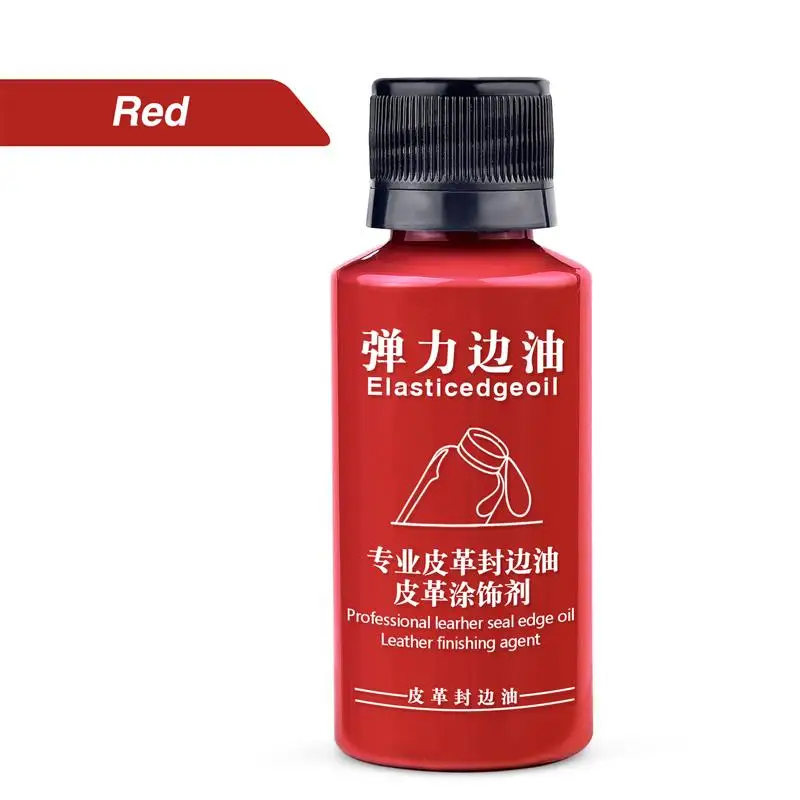 30ml matte elastische Kanten versiegelung Öl Leder farbe DIY Leder kanten farbe Lederwaren Renovierung Trimm kanten versiegelung pigment