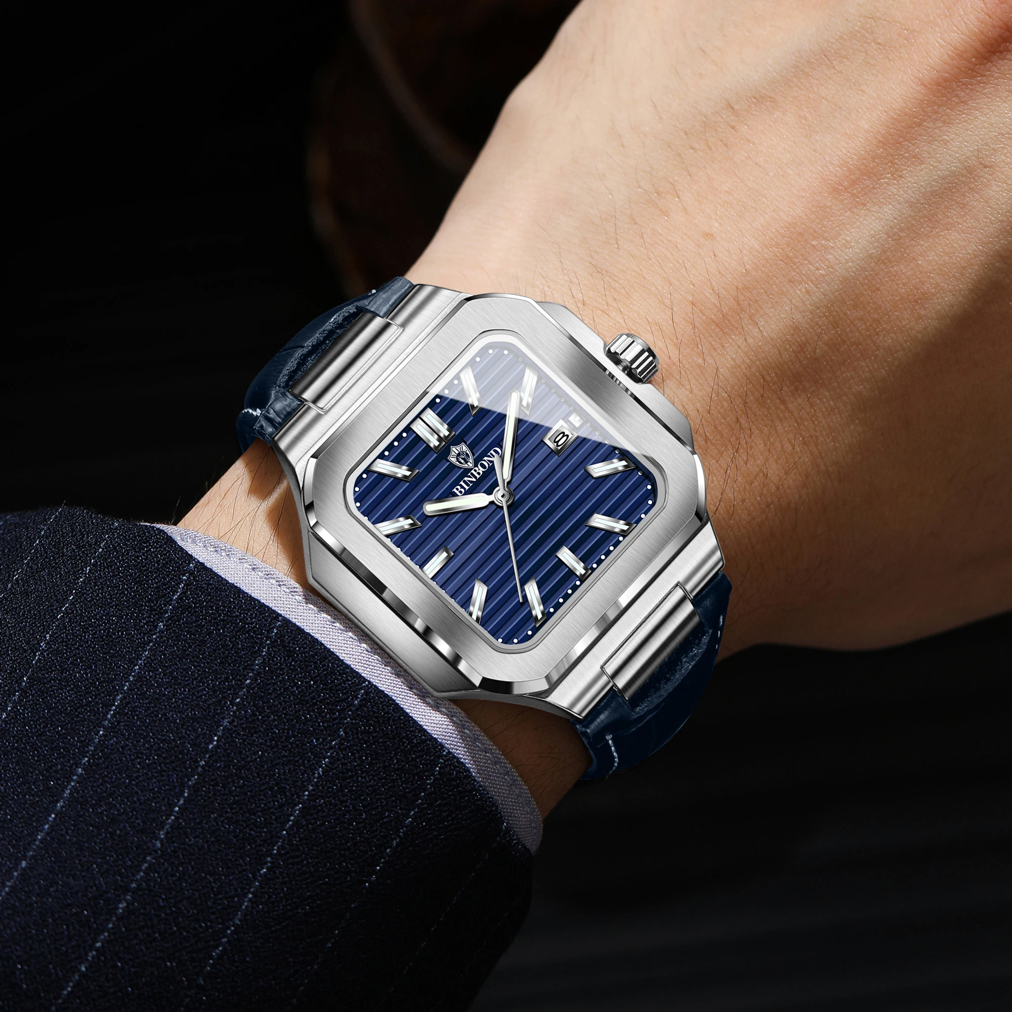 BINBOND Orologi da polso quadr - Smartwatch Luxury Watches recensione e prezzo