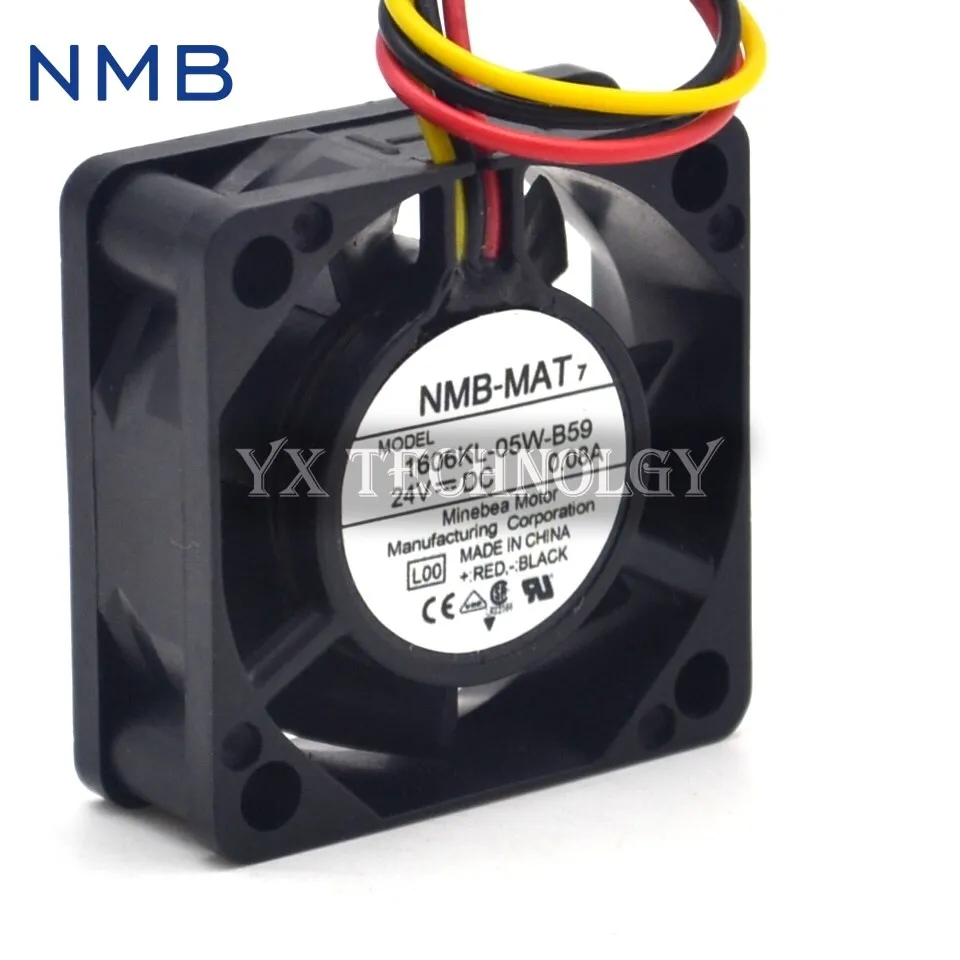 For NMB 1606KL-05W-B59 4015 40MM 24V 0.08A Three Line Drive Cooling Fan For NMB-MAT 40*40*15MM