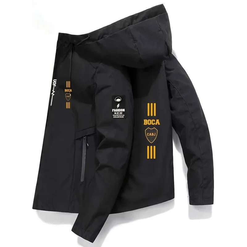 

2025 Men's BOCALogo Casual Windproof Jacket Lightweight Outdoor Coat for Work Cycling Outdoor Activities