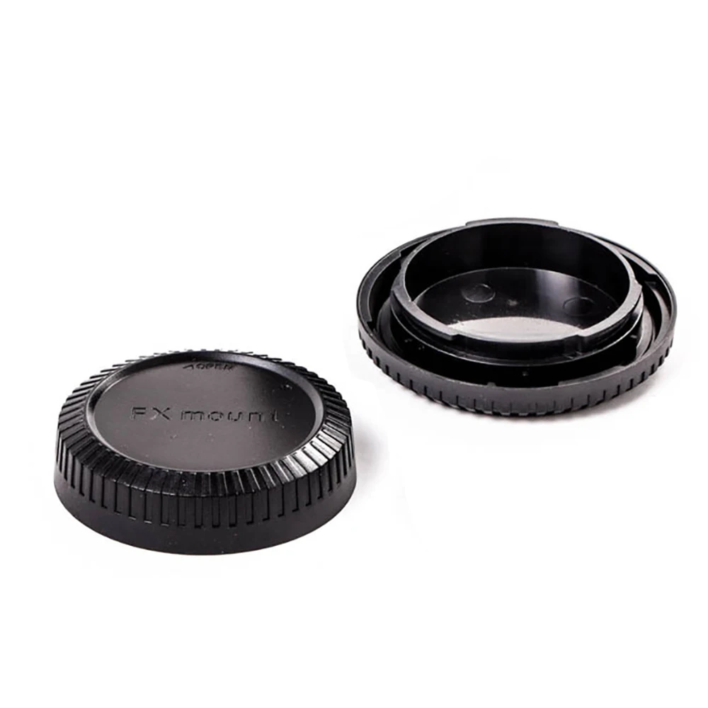 Achterste Lensdop En Voorkant Body Cap Cover Voor Fuji Fujifilm Fx-Mount Camera Anti-Stof Bescherming Plastic Zwart